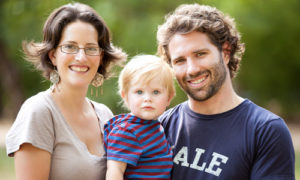 Mason with his family